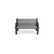 Frog Furnishings Gray 4' Heritage Bench with Black Frame PB 4GRABFHER - alternate 2